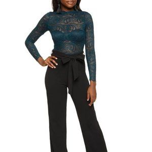 Long Sleeve Lace Jumpsuit